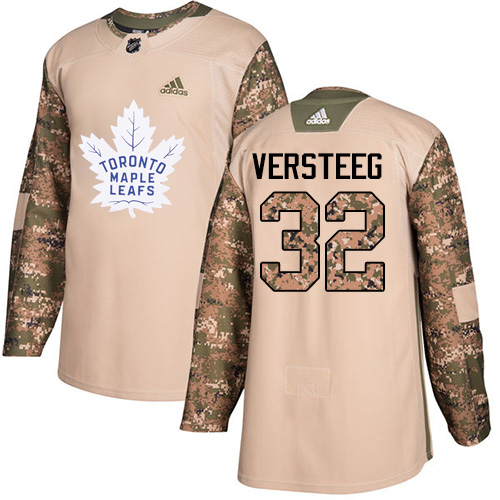 Adidas Maple Leafs #32 Kris Versteeg Camo Authentic Veterans Day Stitched NHL Jersey - Click Image to Close